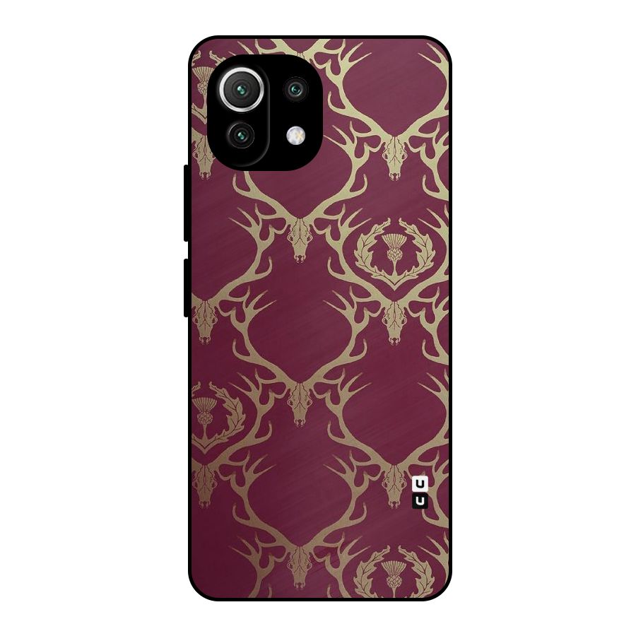 Golden Bull Design Metal Back Case for Mi 11 Lite NE 5G