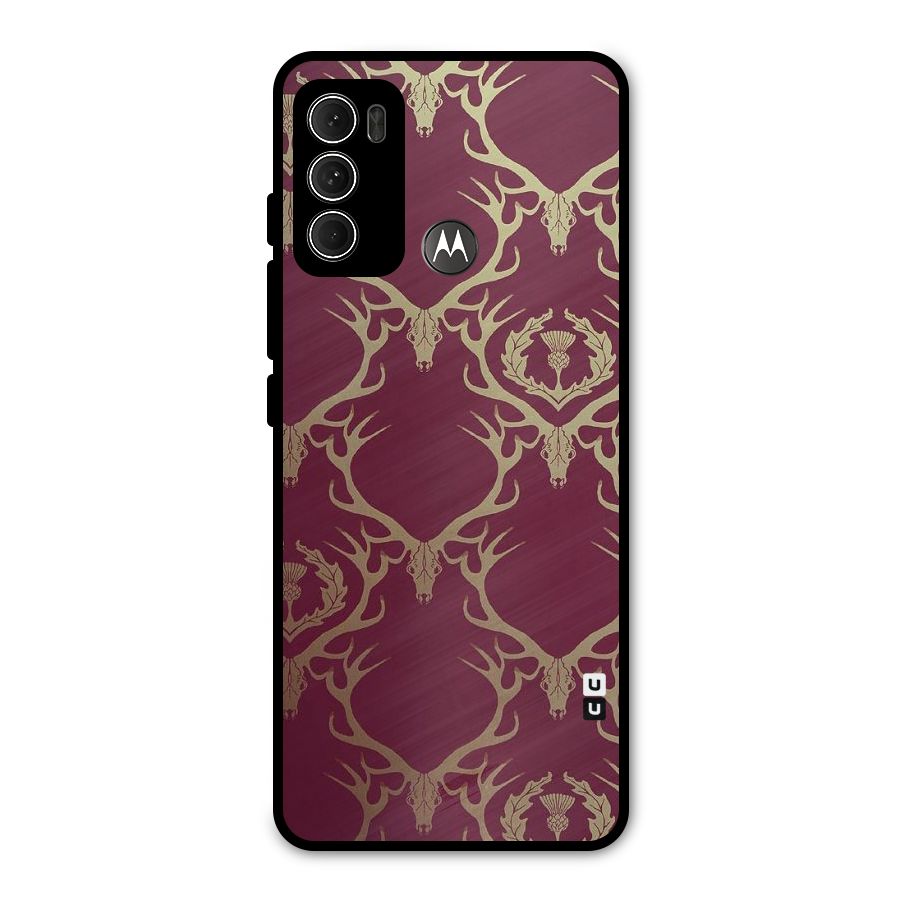 Golden Bull Design Metal Back Case for Moto G60