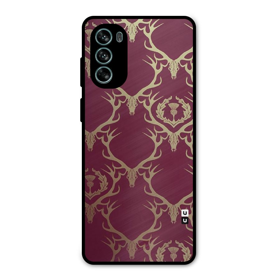 Golden Bull Design Metal Back Case for Moto G62