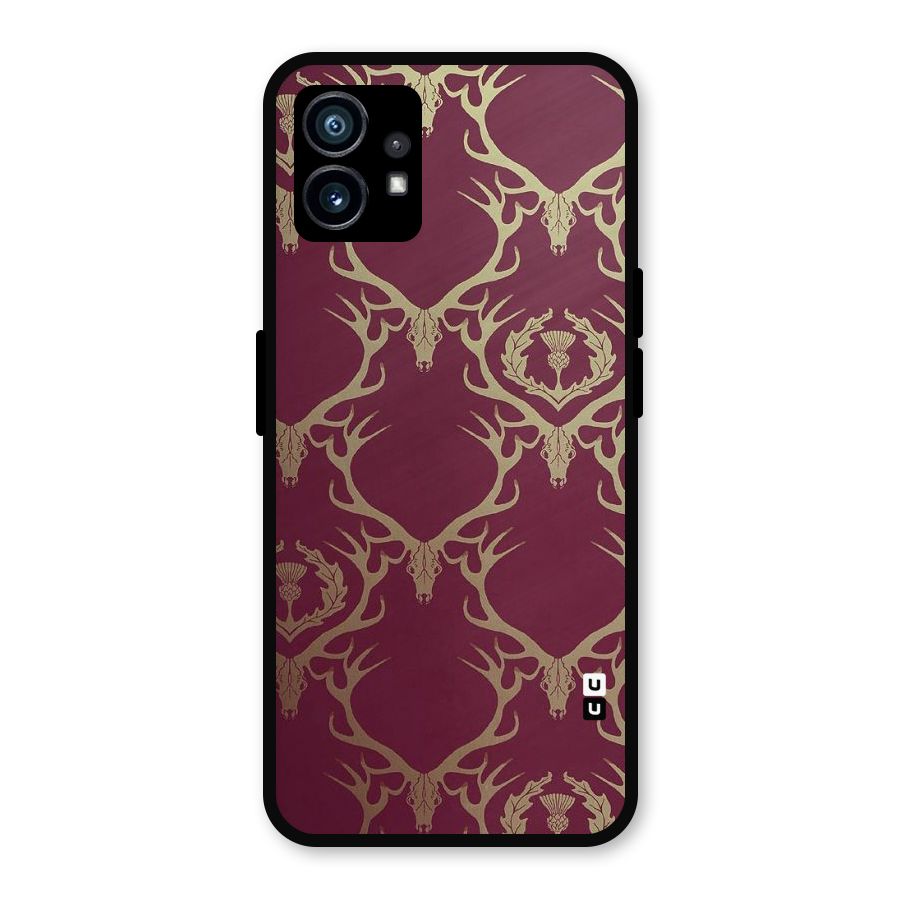 Golden Bull Design Metal Back Case for Nothing Phone 1