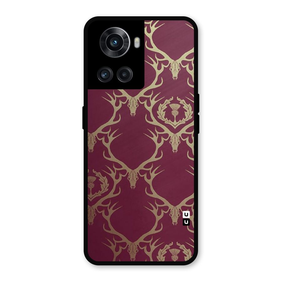 Golden Bull Design Metal Back Case for OnePlus 10R