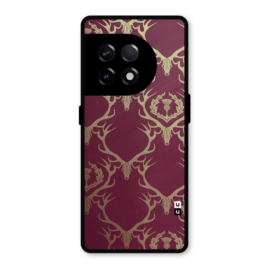 Golden Bull Design Metal Back Case for OnePlus 11R