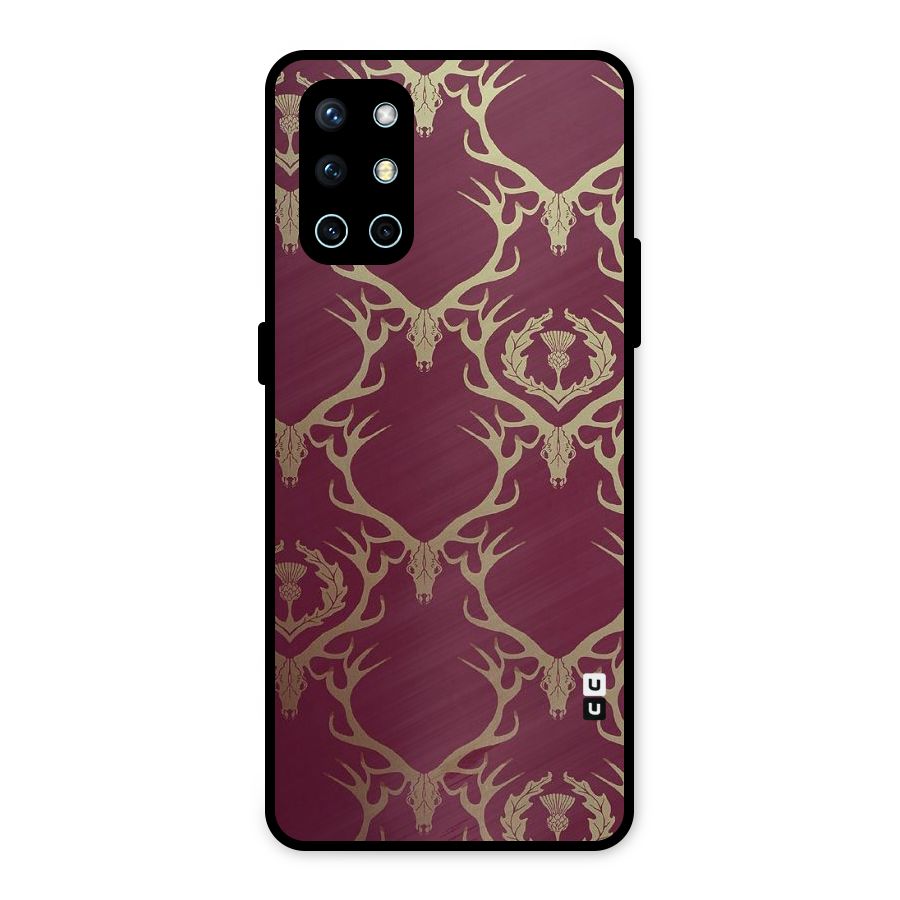 Golden Bull Design Metal Back Case for OnePlus 9R
