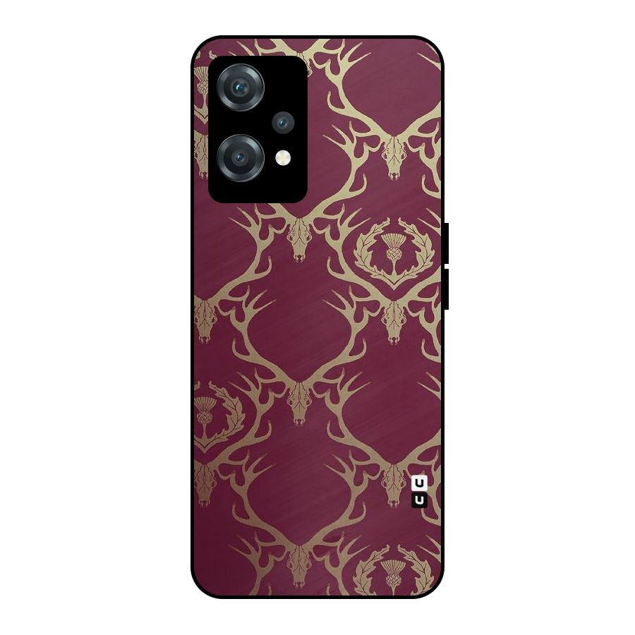 Golden Bull Design Metal Back Case for OnePlus Nord CE 2 Lite 5G