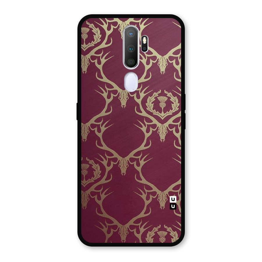 Golden Bull Design Metal Back Case for Oppo A9 (2020)