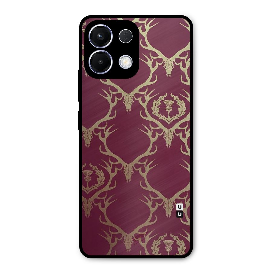 Golden Bull Design Metal Back Case for Oppo K13