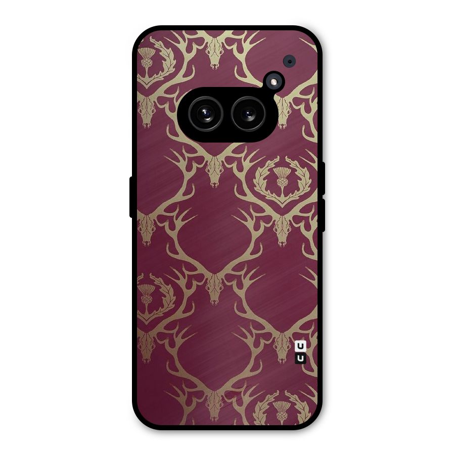 Golden Bull Design Metal Back Case for Nothing Phone 2a