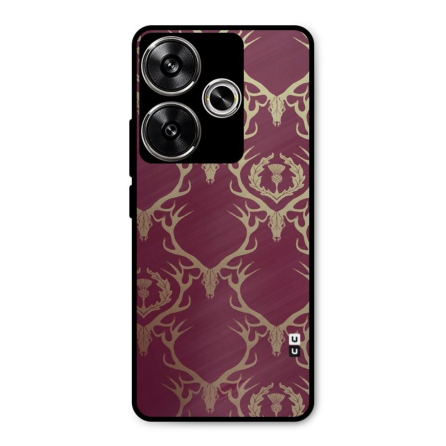 Golden Bull Design Metal Back Case for Poco F6