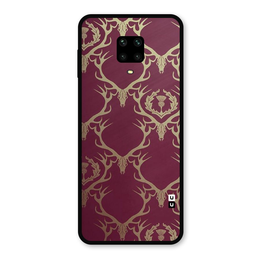 Golden Bull Design Metal Back Case for Poco M2 Pro