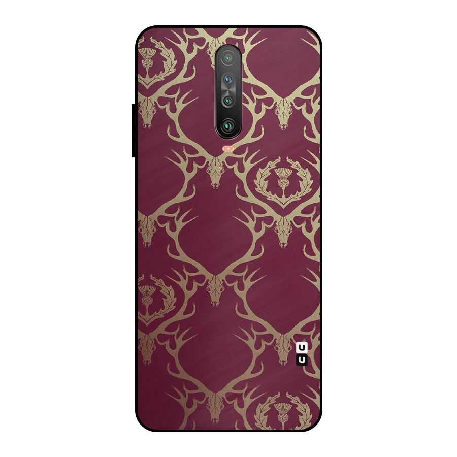 Golden Bull Design Metal Back Case for Poco X2