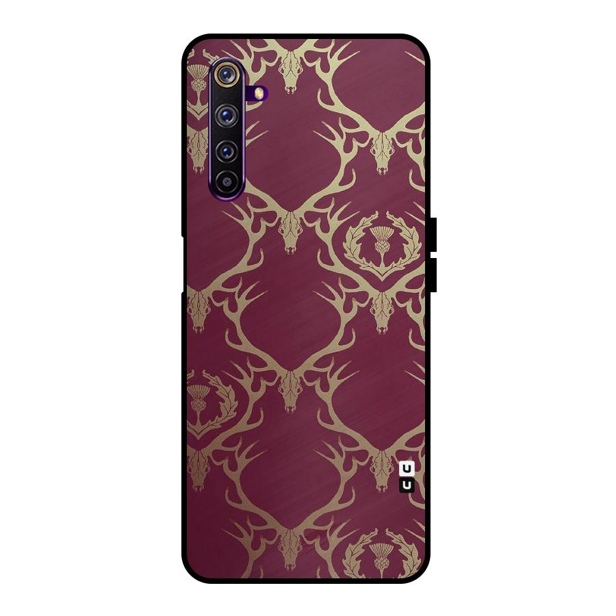 Golden Bull Design Metal Back Case for Realme 6 Pro