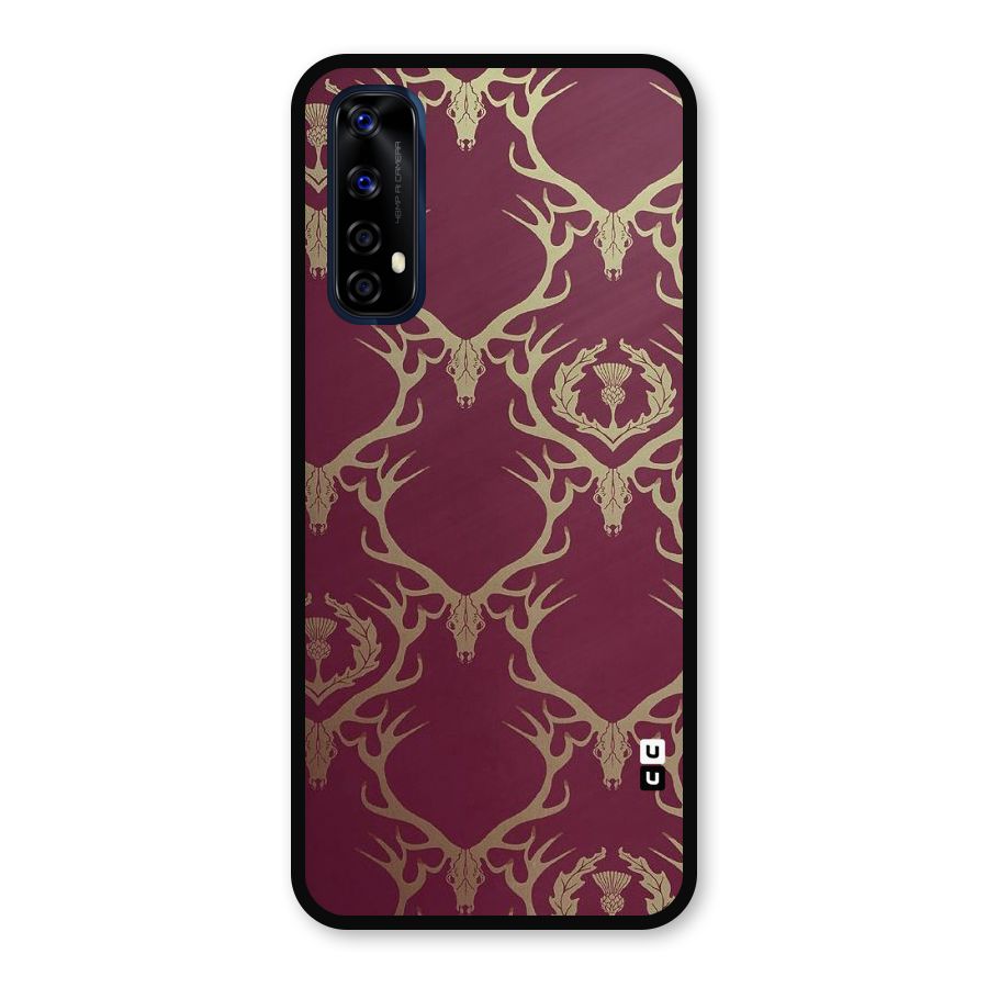 Golden Bull Design Metal Back Case for Realme 7