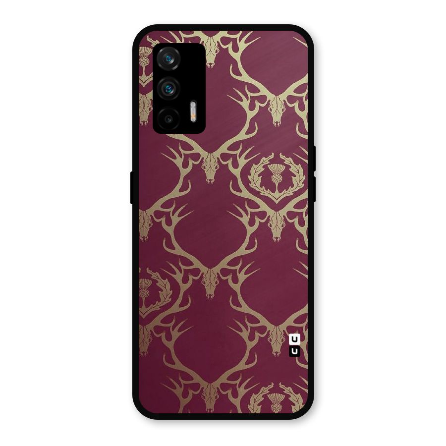 Golden Bull Design Metal Back Case for Realme GT 5G