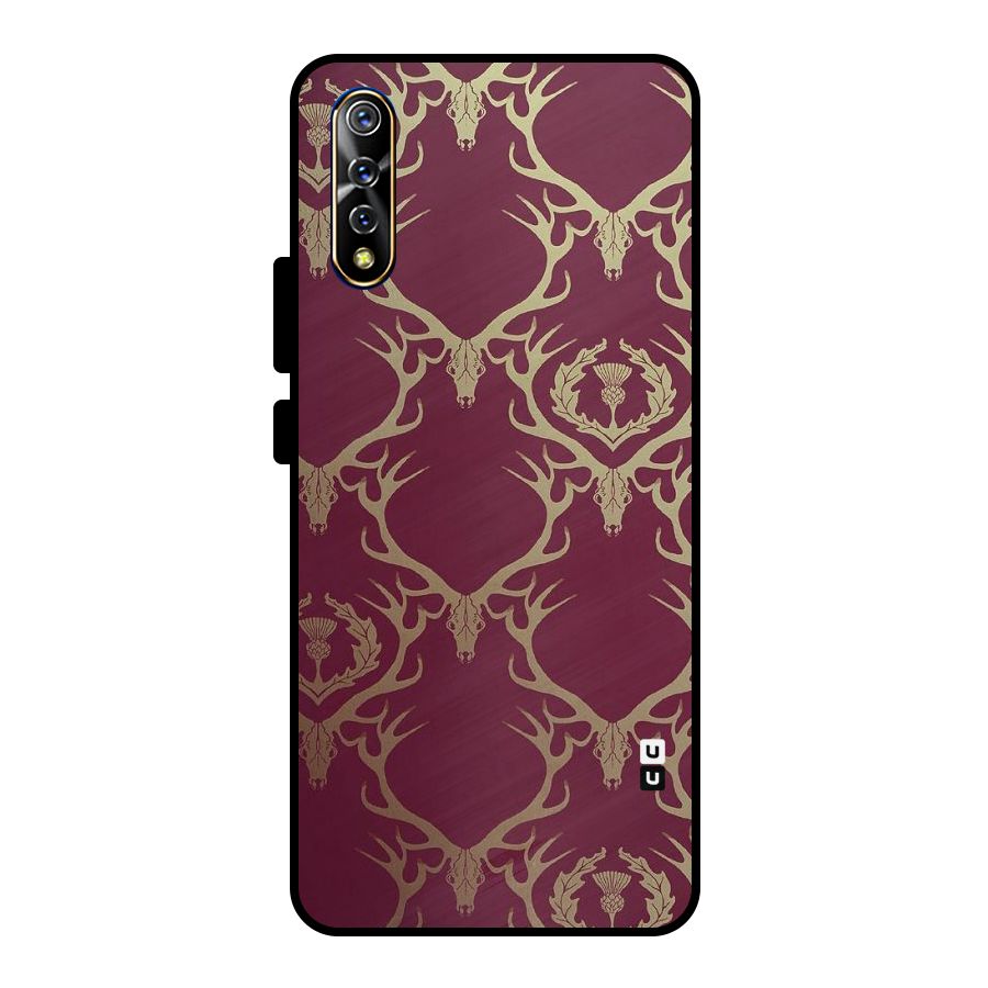 Golden Bull Design Metal Back Case for Vivo S1