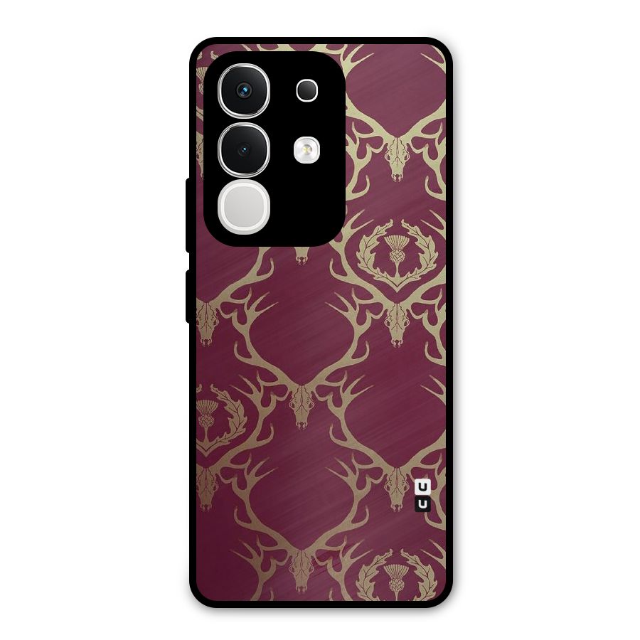 Golden Bull Design Metal Back Case for Vivo T4x