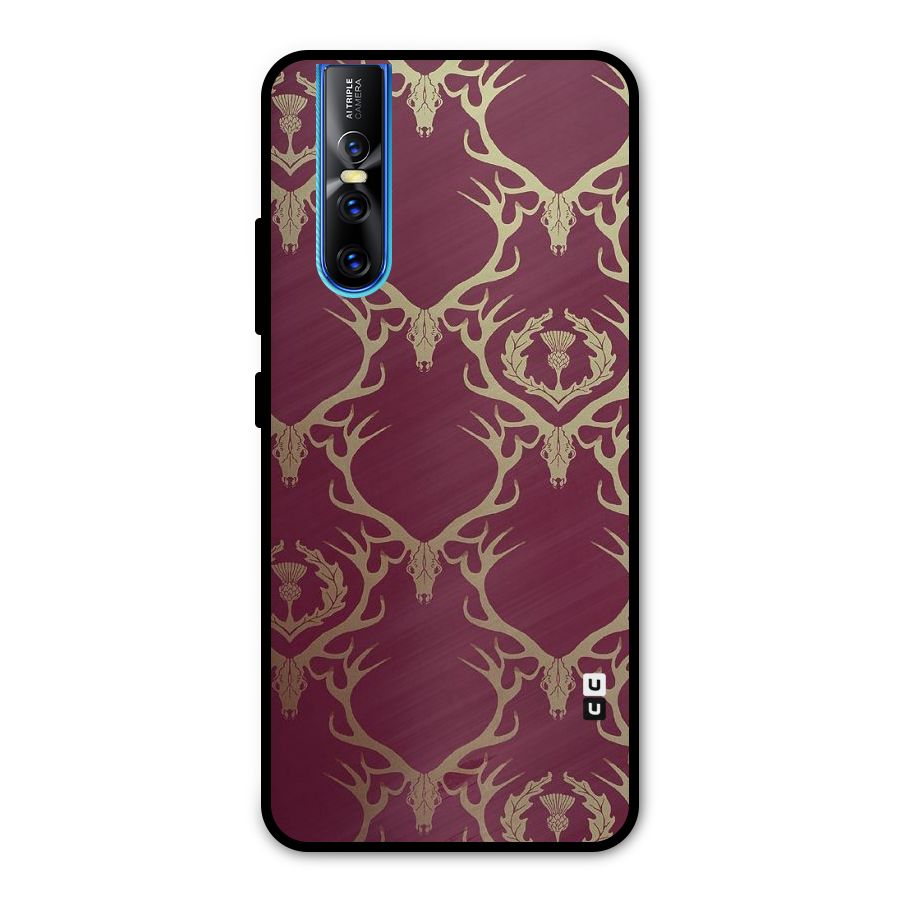 Golden Bull Design Metal Back Case for Vivo V15 Pro