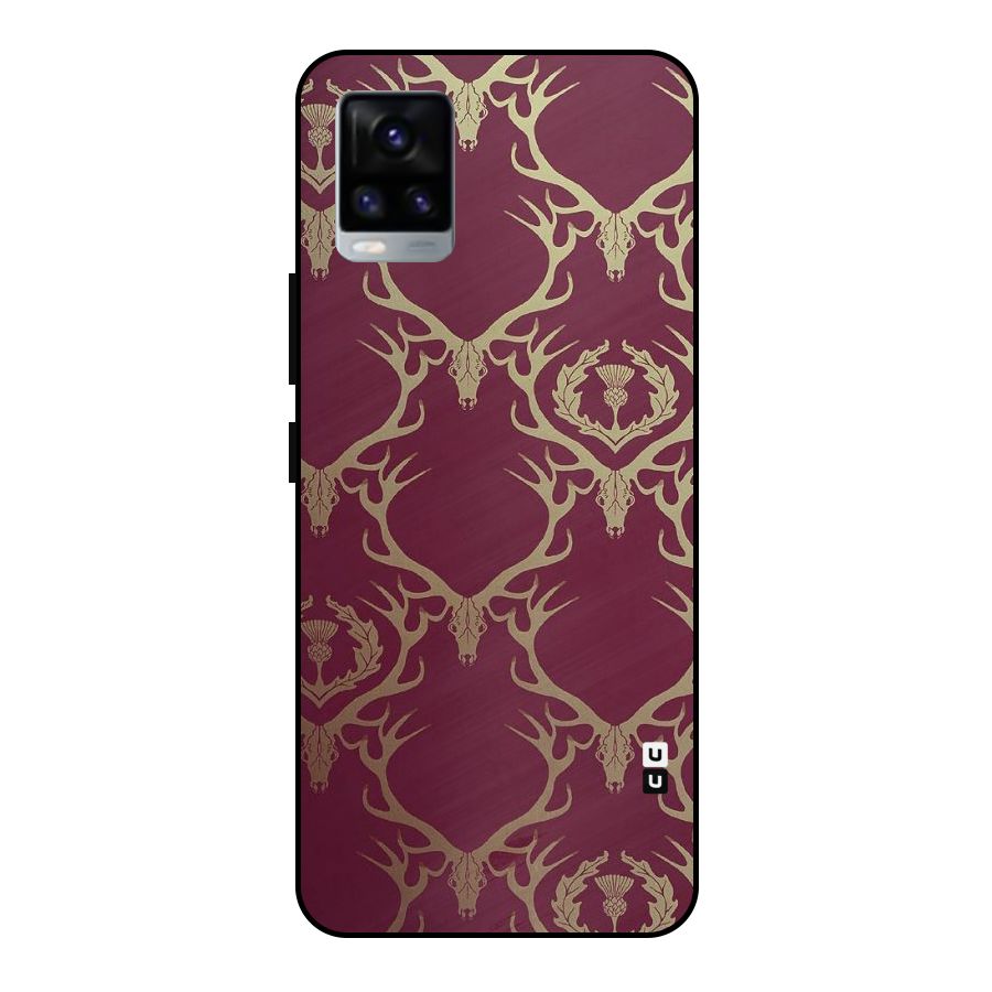 Golden Bull Design Metal Back Case for Vivo V20