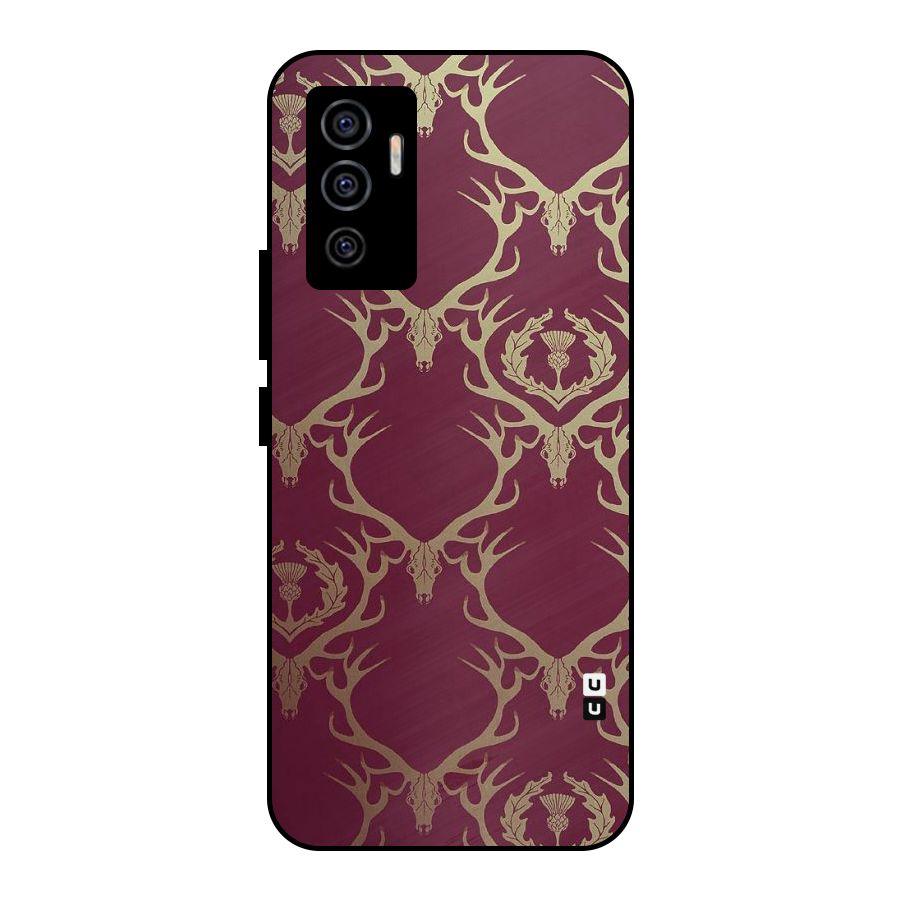 Golden Bull Design Metal Back Case for Vivo V23e