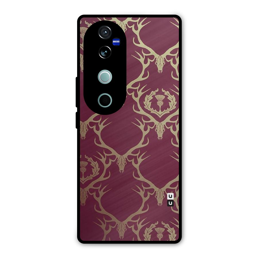 Golden Bull Design Metal Back Case for Vivo V40 Pro