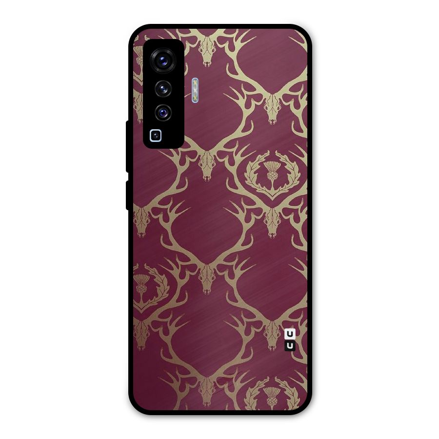 Golden Bull Design Metal Back Case for Vivo X50