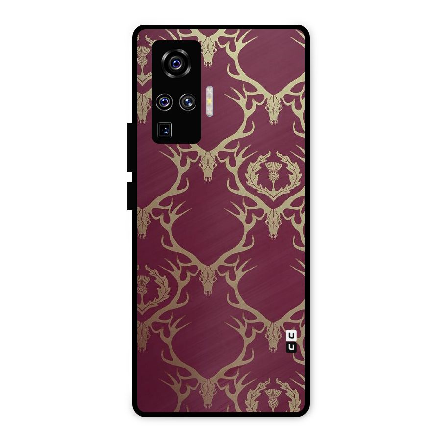 Golden Bull Design Metal Back Case for Vivo X50 Pro