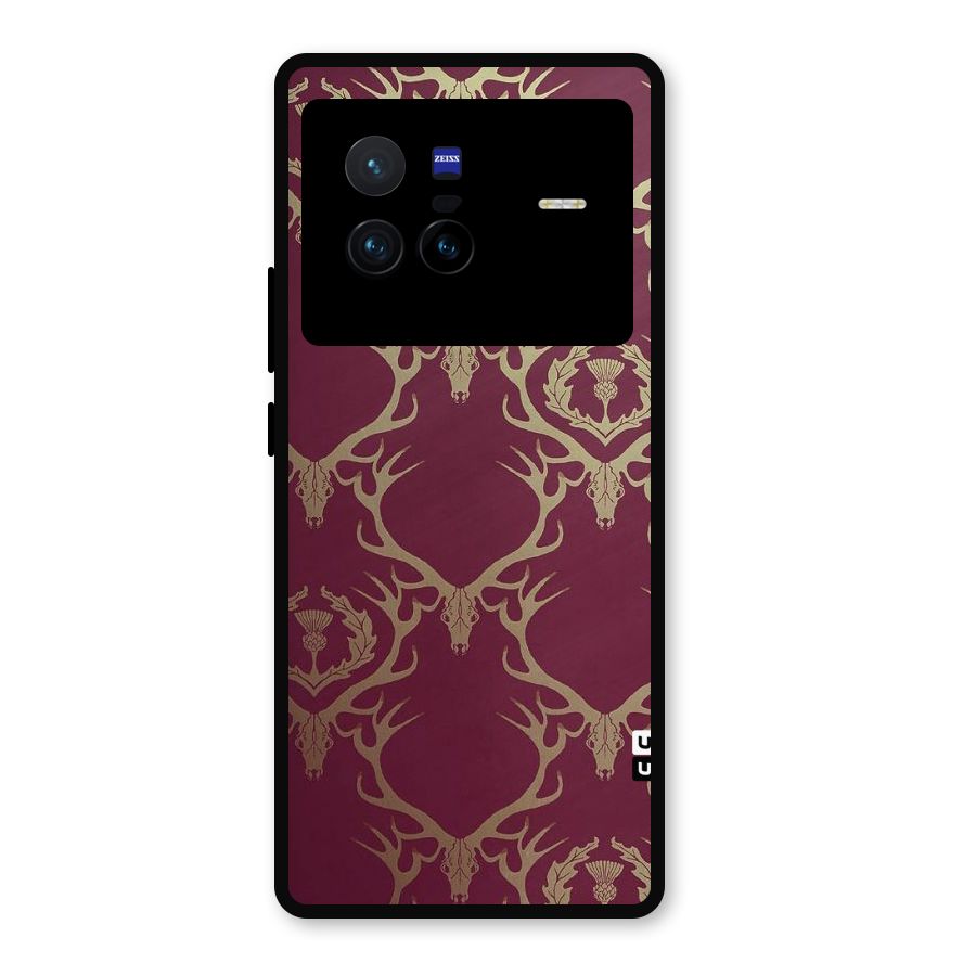 Golden Bull Design Metal Back Case for Vivo X80