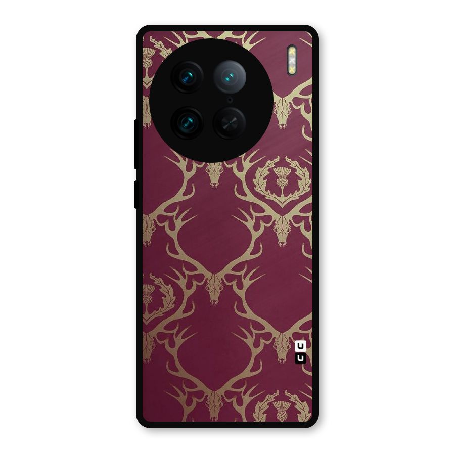 Golden Bull Design Metal Back Case for Vivo X90 Pro