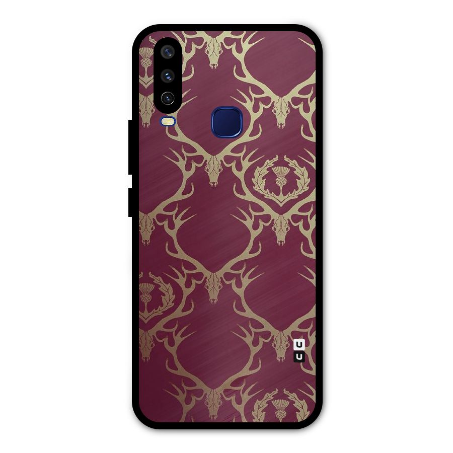 Golden Bull Design Metal Back Case for Vivo Y15