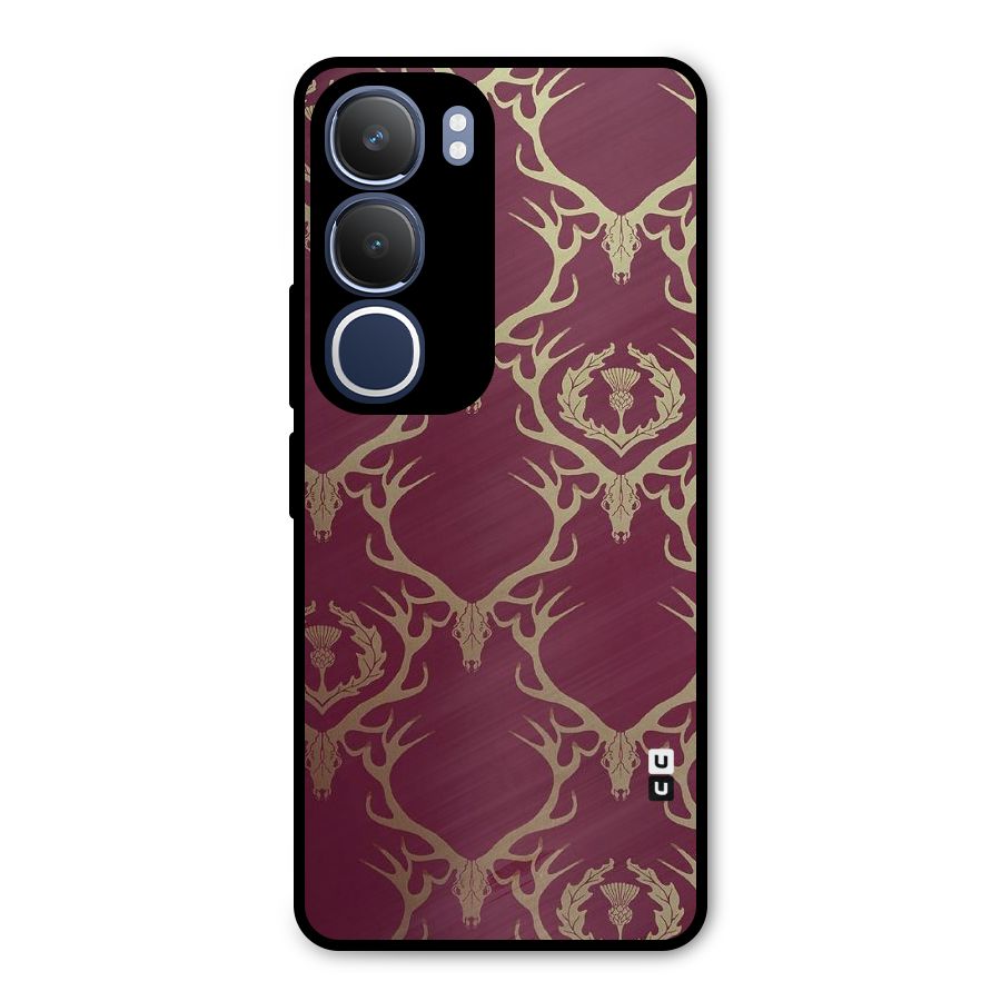 Golden Bull Design Metal Back Case for Vivo Y29