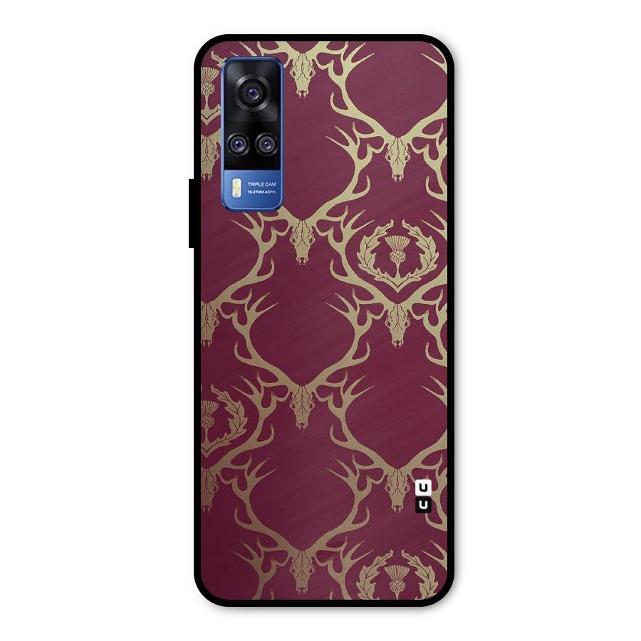 Golden Bull Design Metal Back Case for Vivo Y31