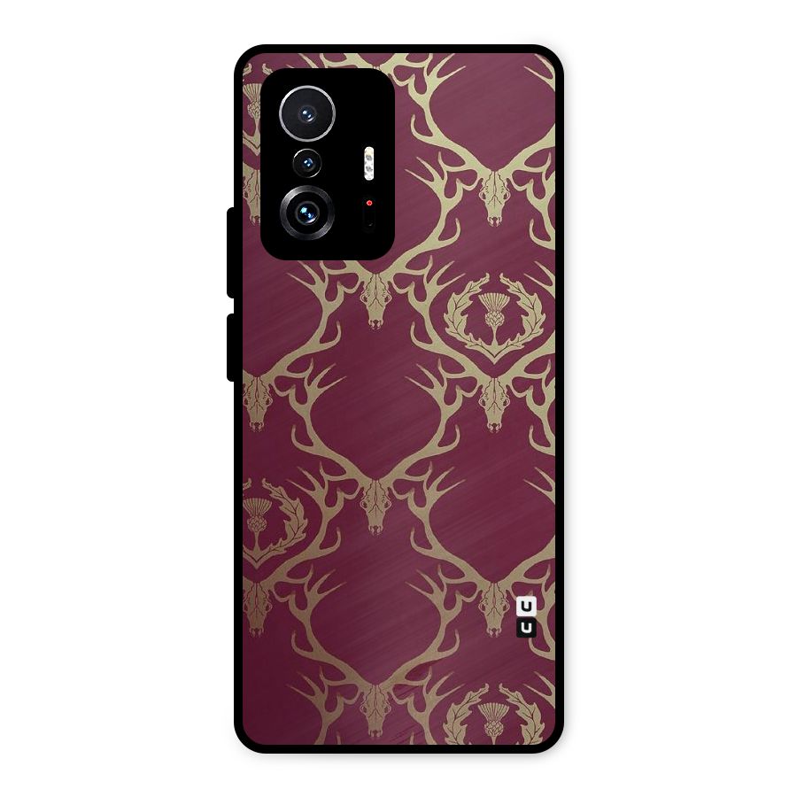 Golden Bull Design Metal Back Case for Xiaomi 11T Pro