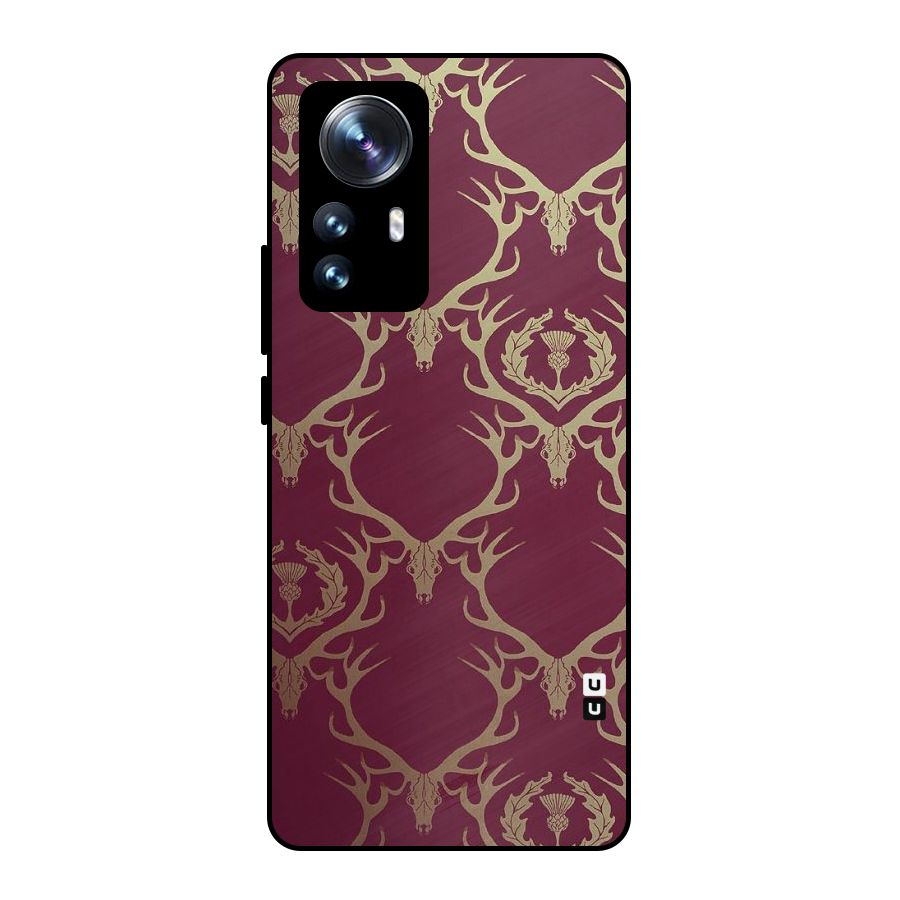 Golden Bull Design Metal Back Case for Xiaomi 12 Pro