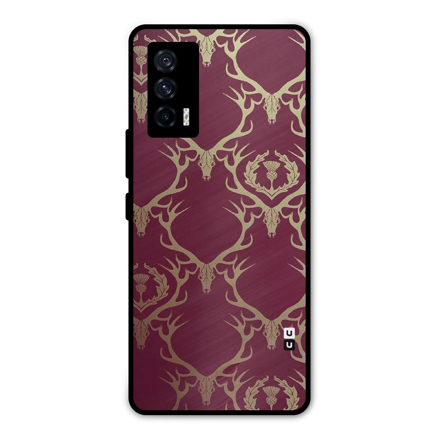 Golden Bull Design Metal Back Case for iQOO 7 5G