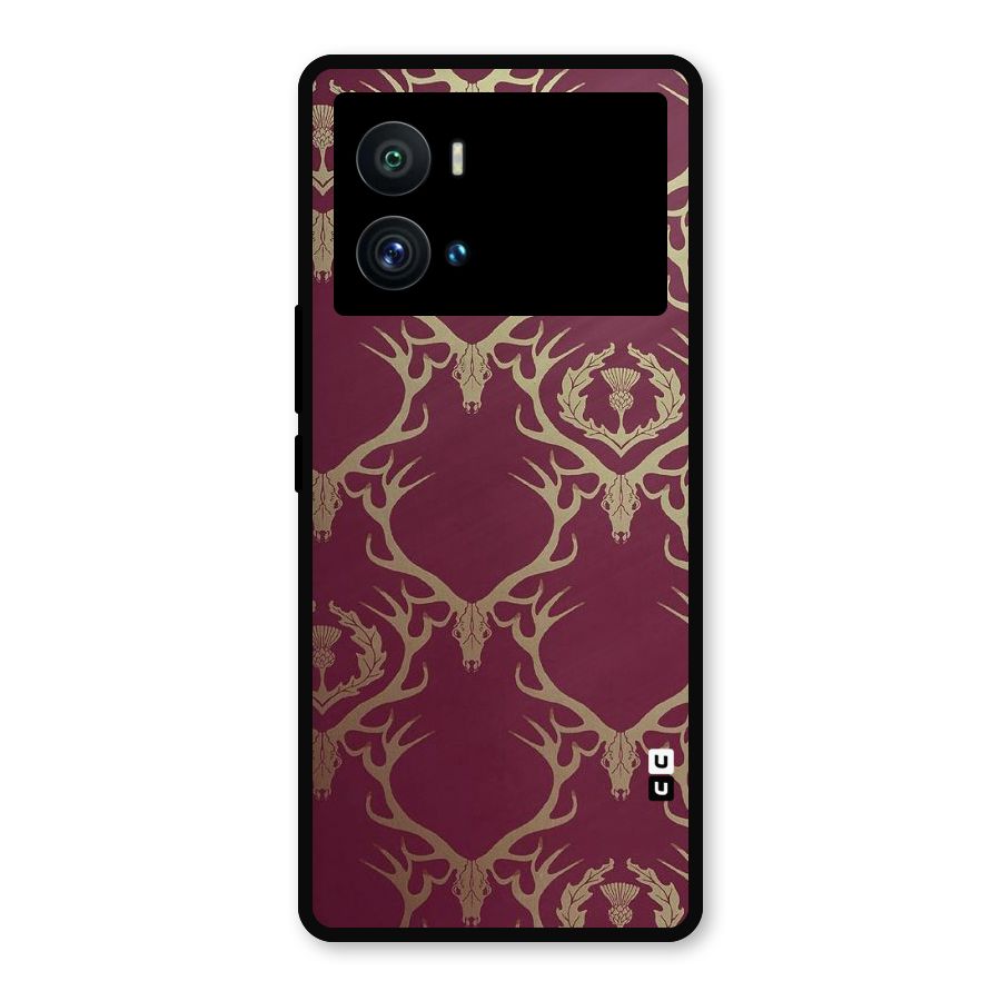 Golden Bull Design Metal Back Case for iQOO 9 Pro