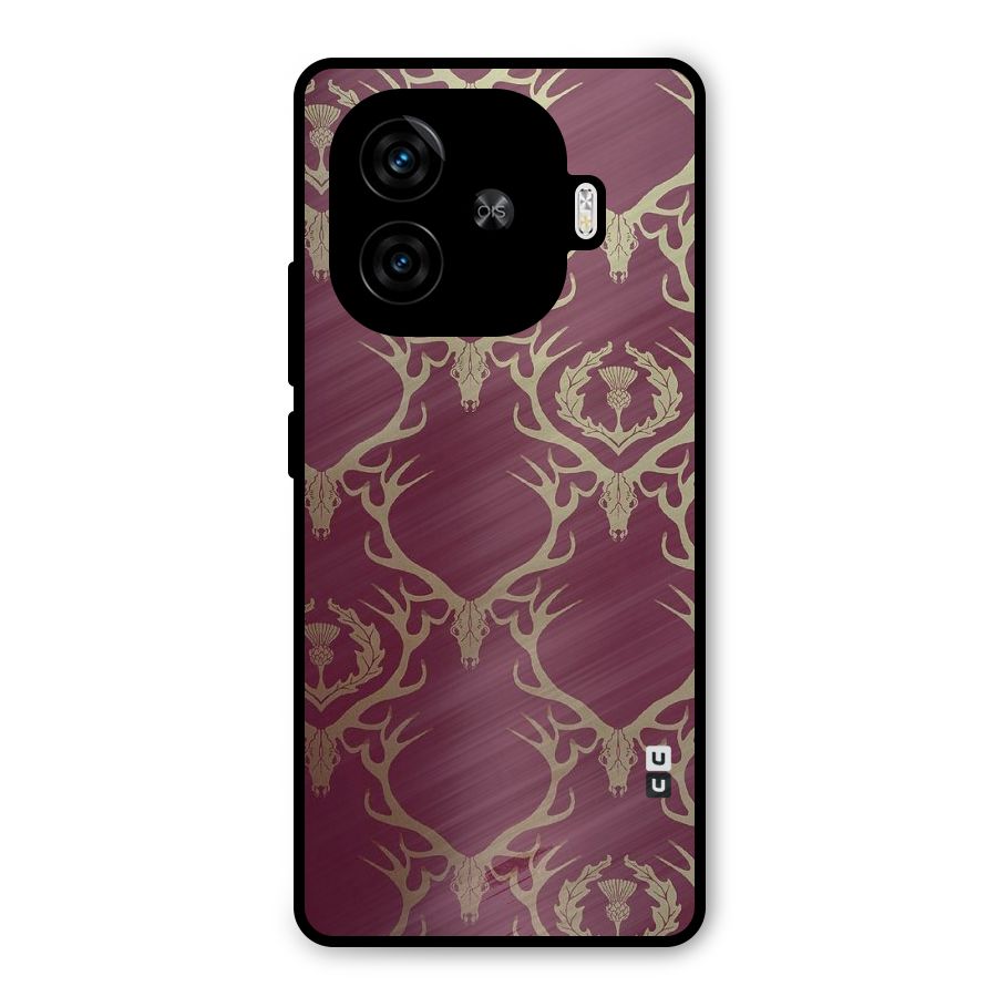 Golden Bull Design Metal Back Case for iQOO Neo 10R
