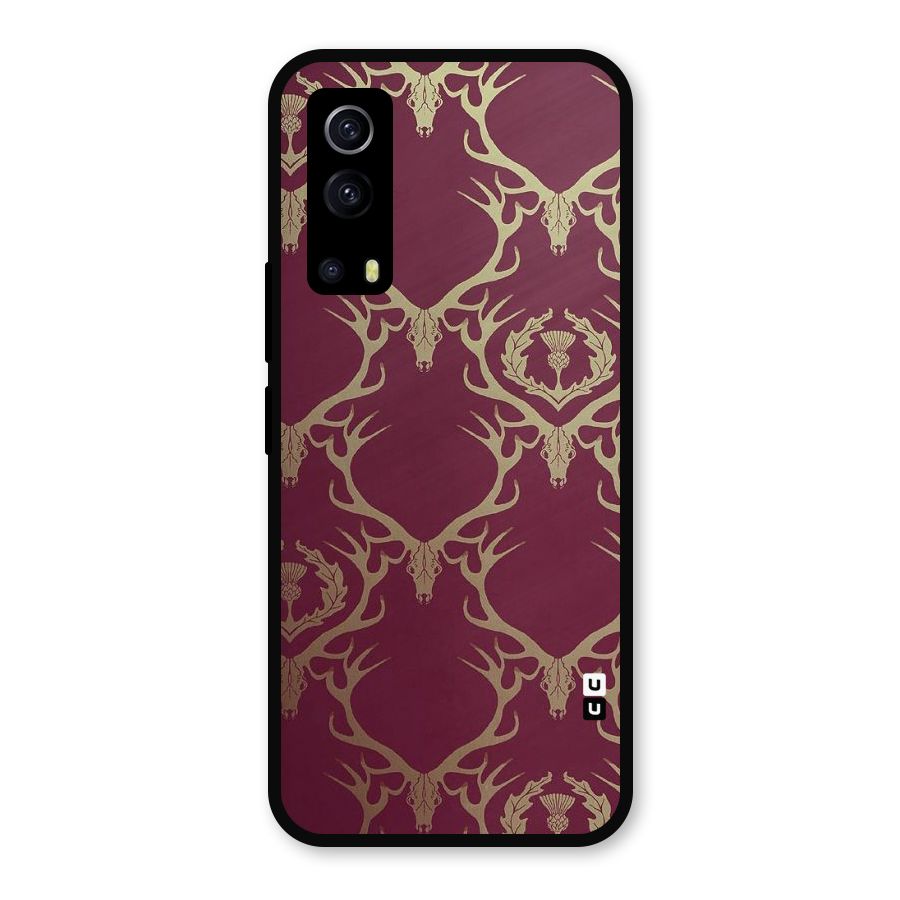 Golden Bull Design Metal Back Case for iQOO Z3