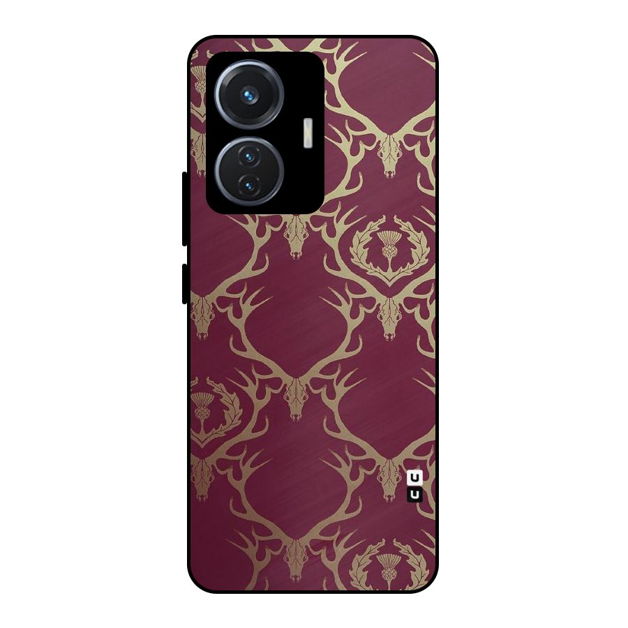 Golden Bull Design Metal Back Case for iQOO Z6 44W