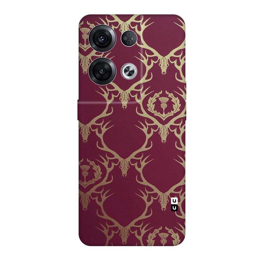 Golden Bull Design Original Polycarbonate Back Case for Oppo Reno8 Pro 5G
