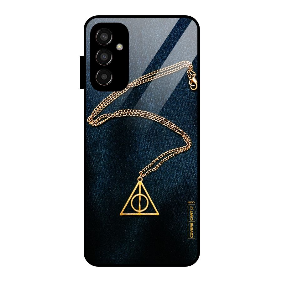 Golden Chain Glass Back Case for Galaxy F13
