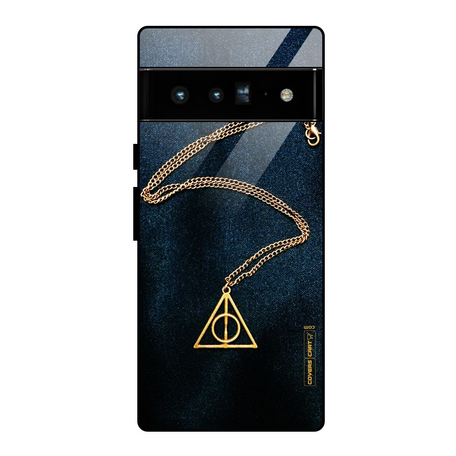 Golden Chain Glass Back Case for Google Pixel 6 Pro