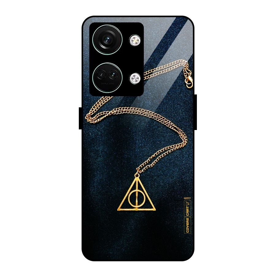 Golden Chain Glass Back Case for Oneplus Nord 3