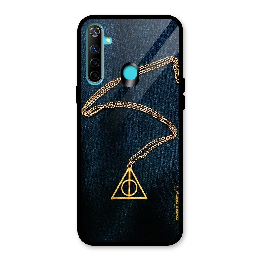 Golden Chain Glass Back Case for Realme Narzo 10