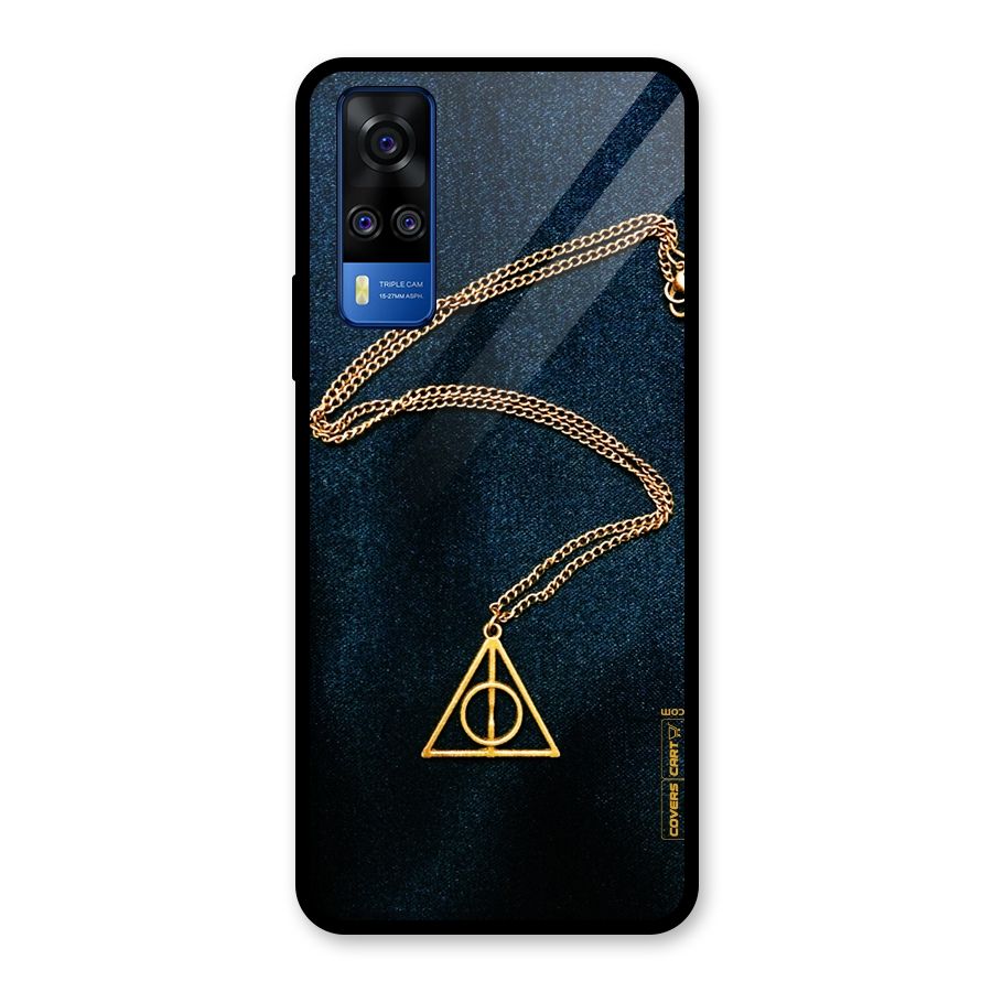 Golden Chain Glass Back Case for Vivo Y31