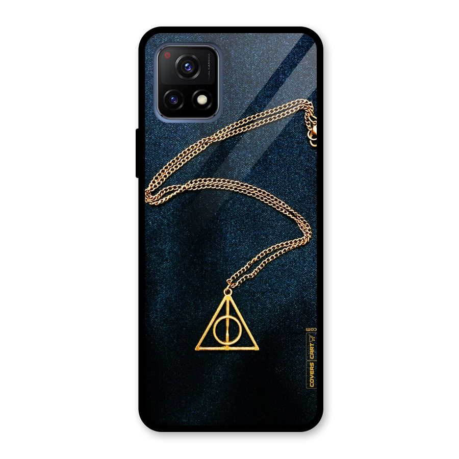 Golden Chain Glass Back Case for Vivo Y72 5G