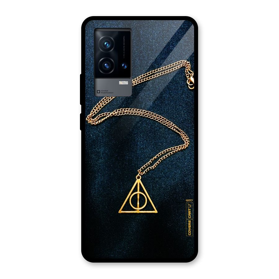 Golden Chain Glass Back Case for iQOO 9 5G