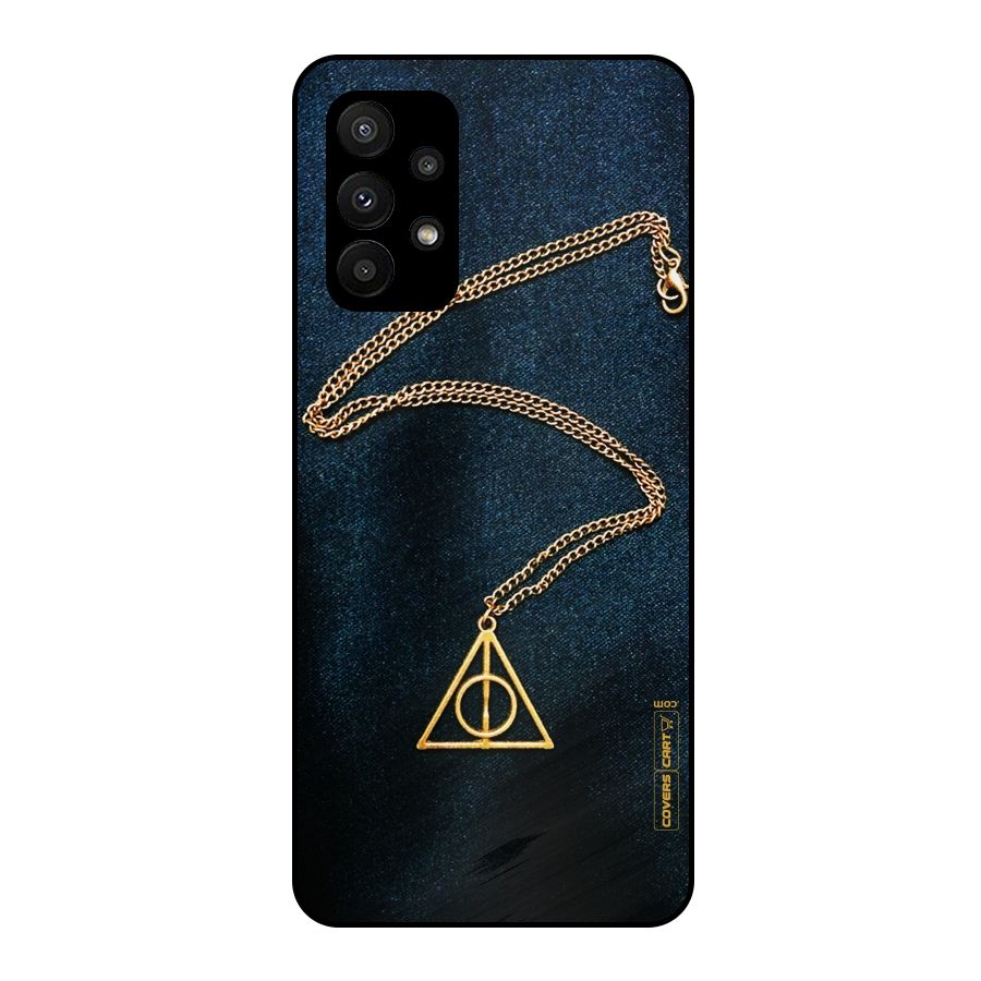 Golden Chain Metal Back Case for Galaxy A23