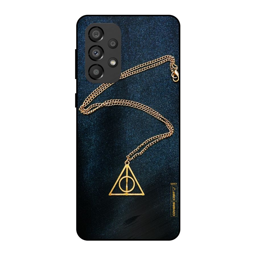 Golden Chain Metal Back Case for Galaxy A33 5G