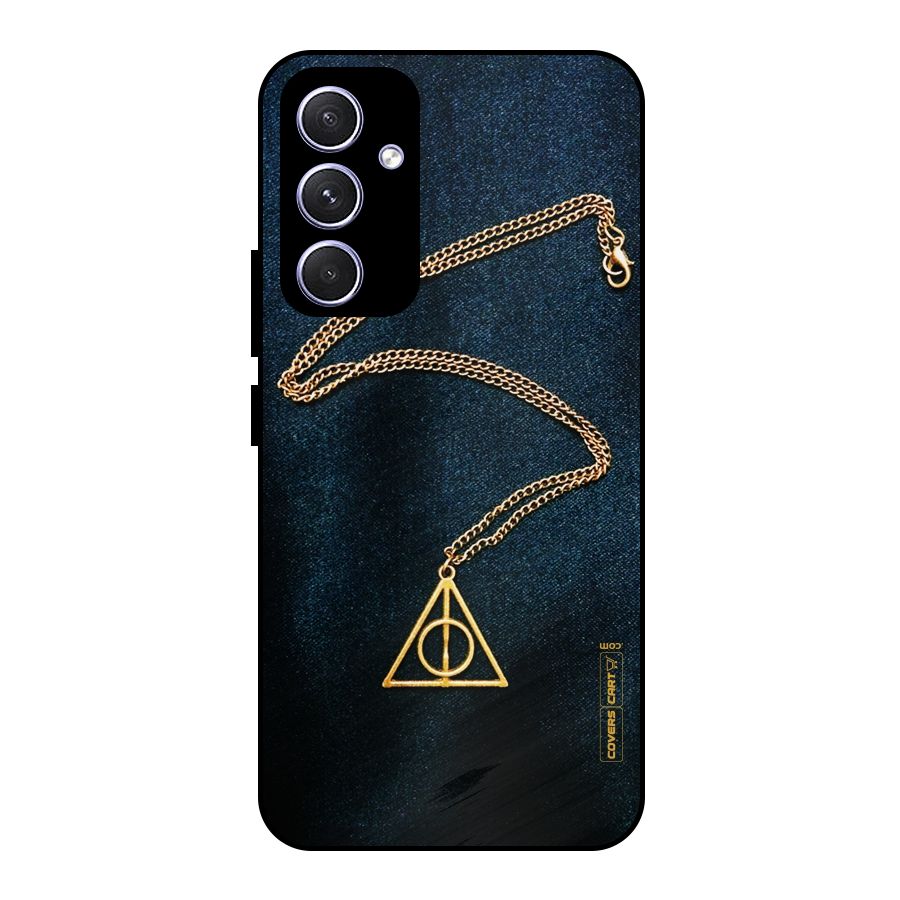 Golden Chain Metal Back Case for Galaxy A54