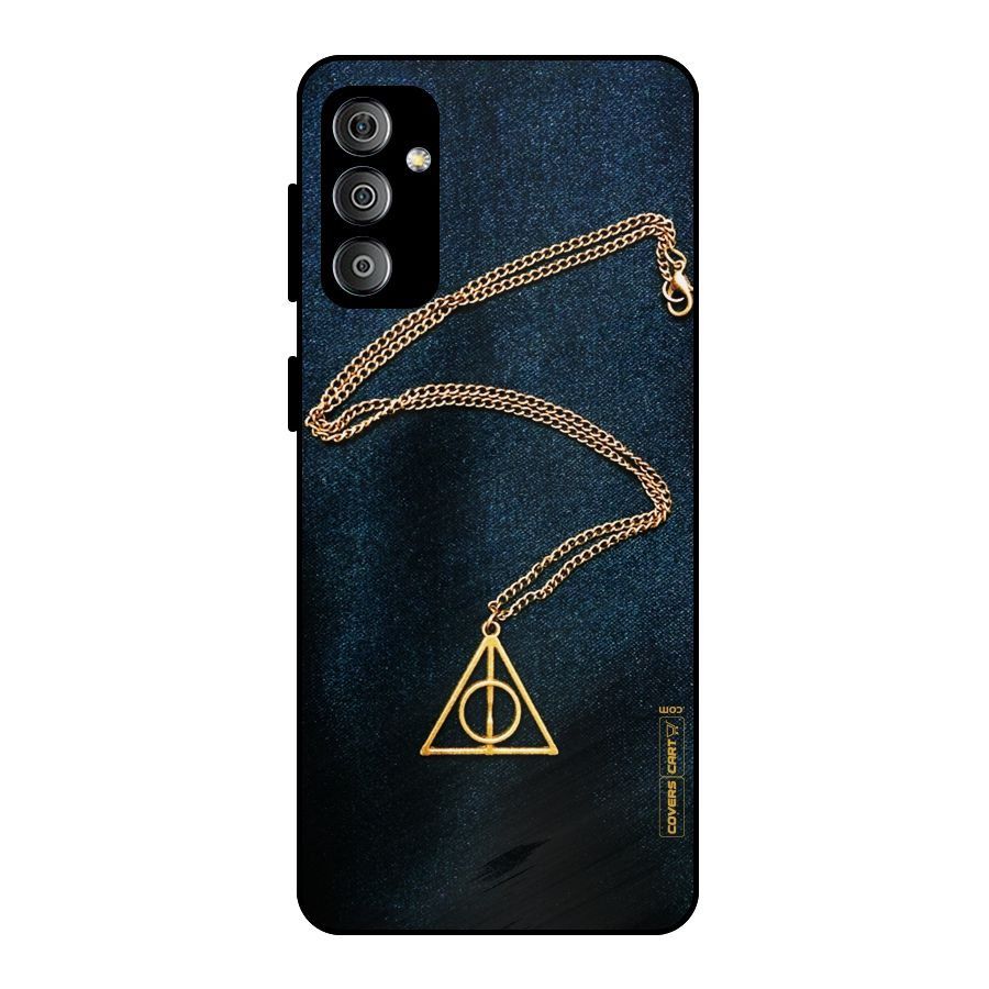 Golden Chain Metal Back Case for Galaxy F23