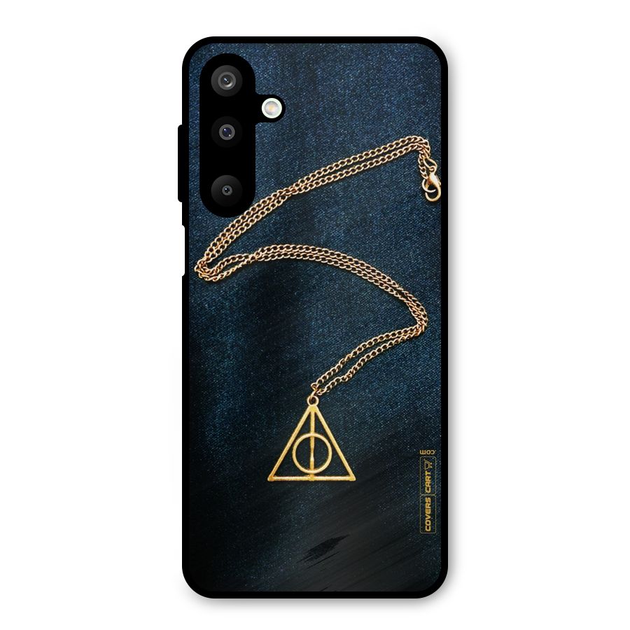 Golden Chain Metal Back Case for Galaxy M16
